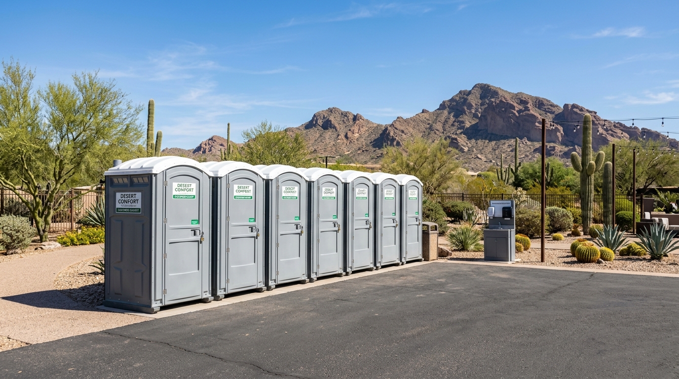 Wedding porta potty rental Phoenix AZ