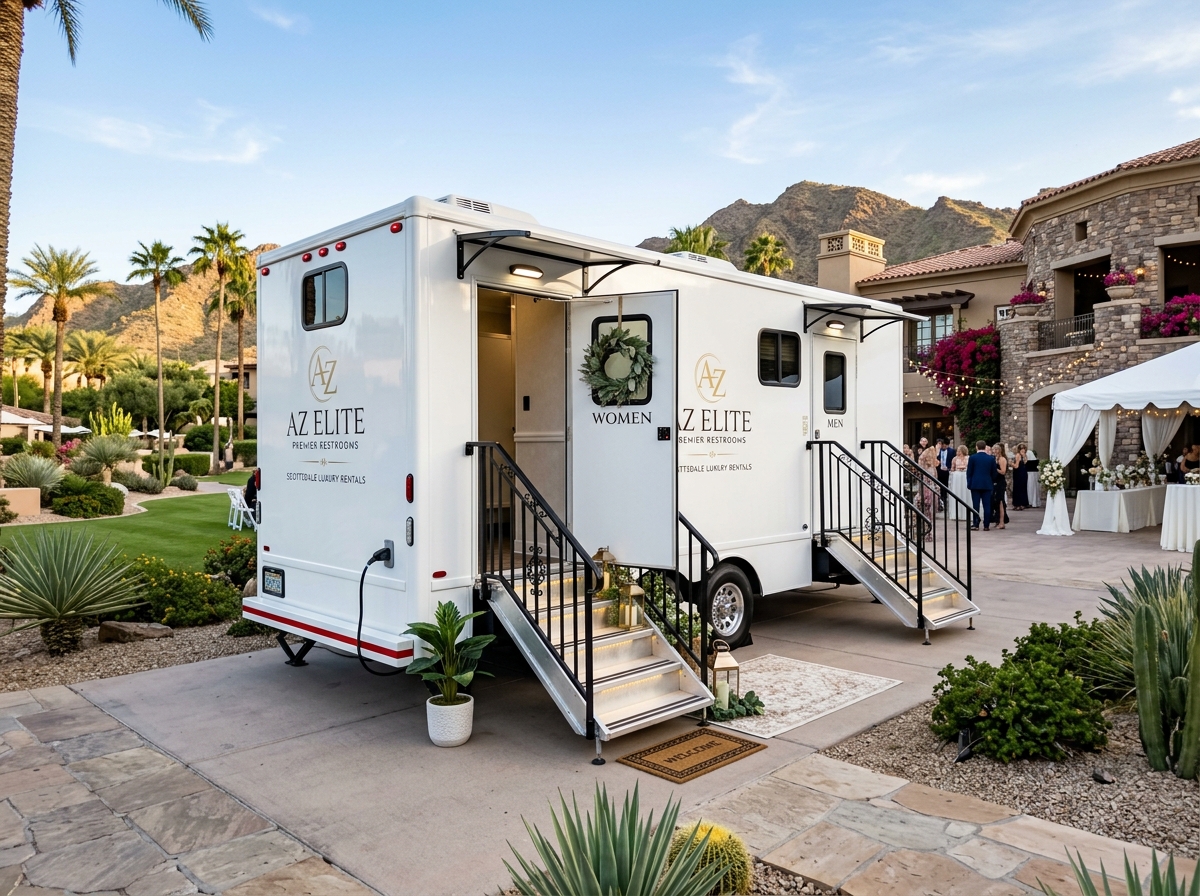 Luxury restroom trailer rental Phoenix AZ
